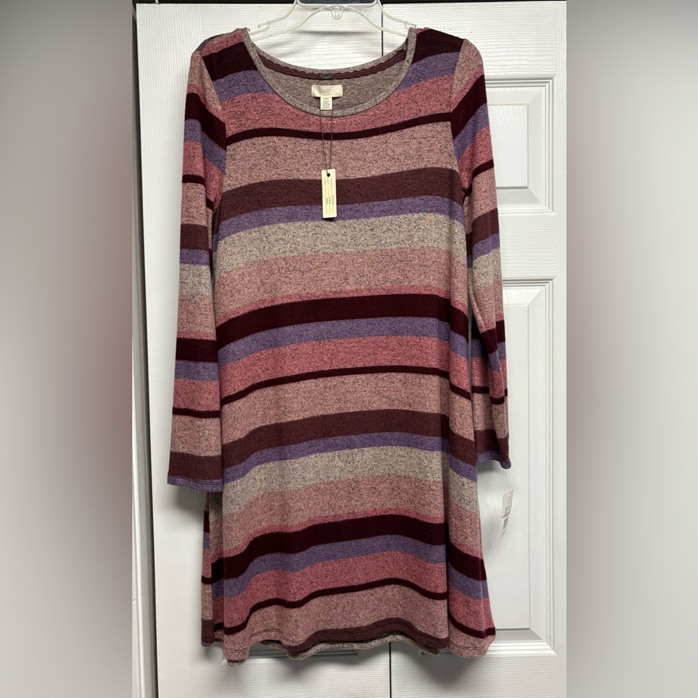 New with tags Cupio Striped Dress size L Retail $68